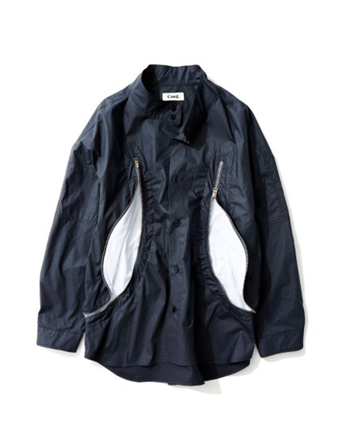 [CORD] REXION CURVED ZIP-OVER SHIRT _ NV