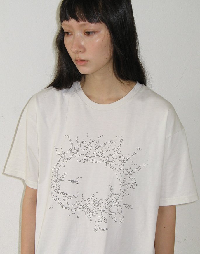 [TYPESERVICE] Oversized Water T-Shirt _ Off White
