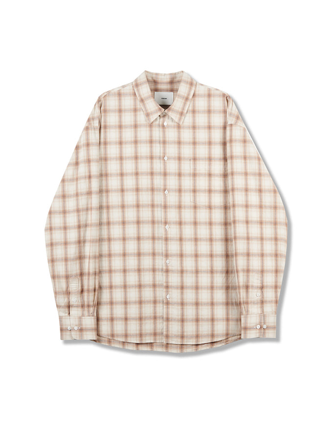 [PERENN] 23&#039;AW relaxed shirts _ check beige