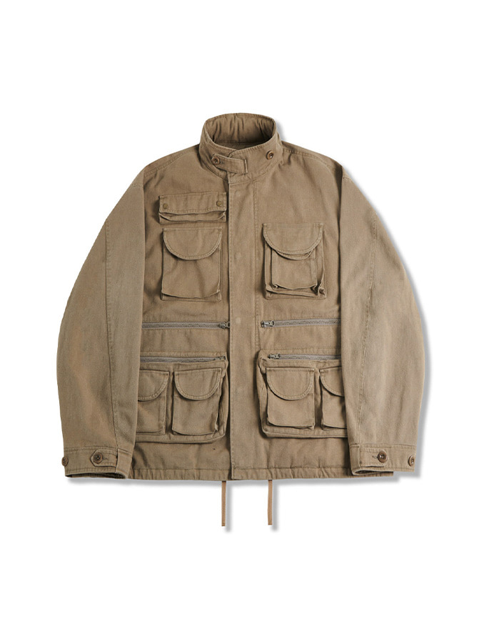 [PERENN] utility fishing jacket _ khaki beige