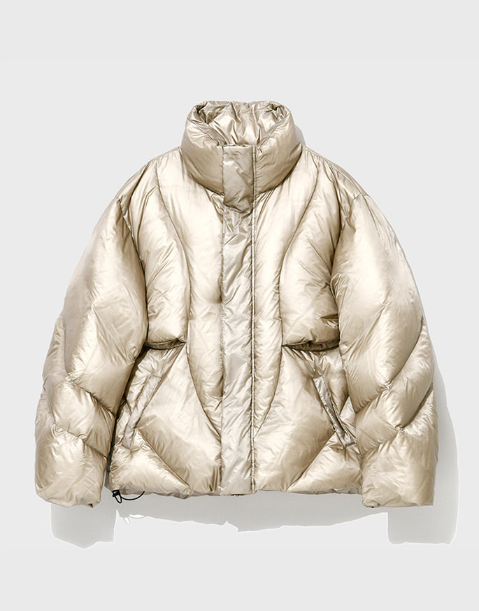 [CORD] PUFF-DOWN CURVY JACKET _ MOHAVE SILVER